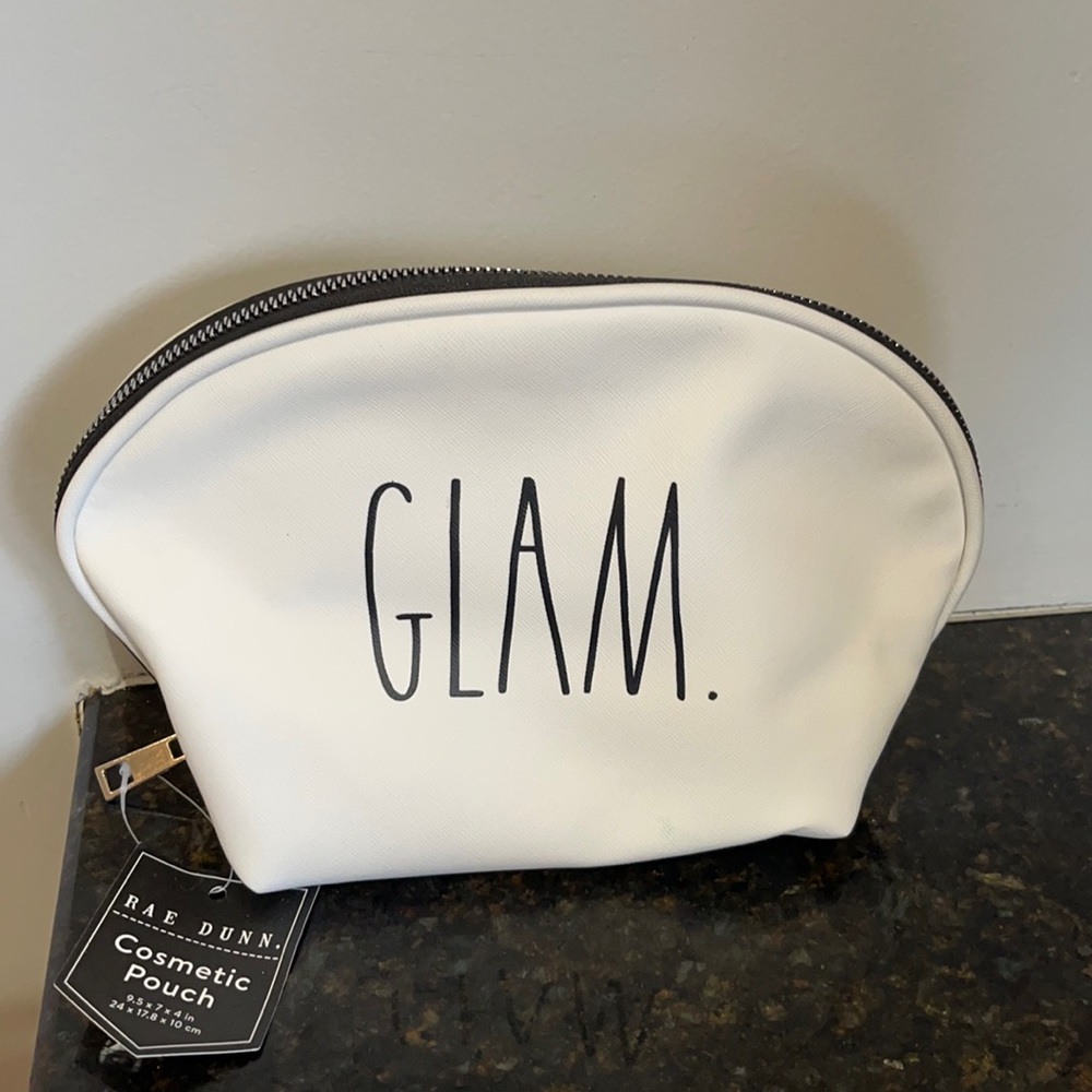 Rae Dunn - GLAM. - cosmetic pouch